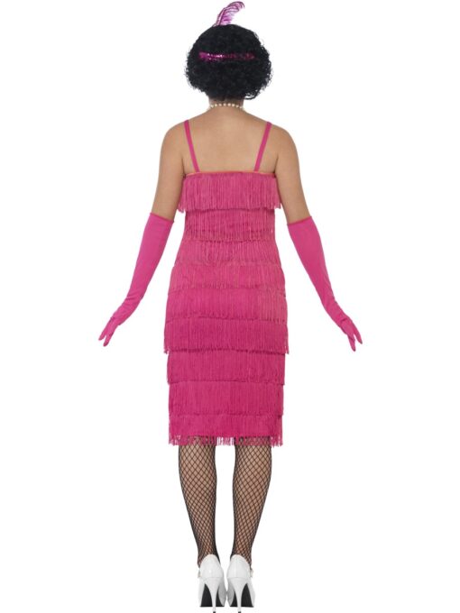 1920's Pink Fringe Flapper (Longer) - Image 3
