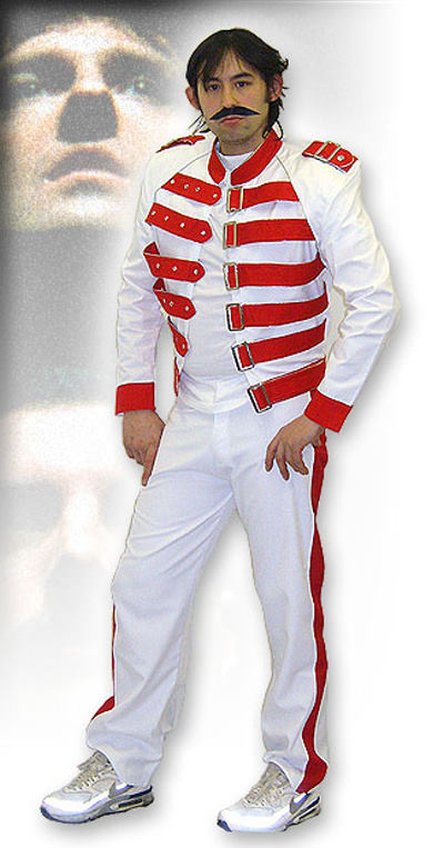 Freddie Mercury - White /Red - For Hire