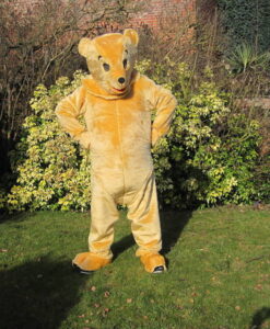Mascot - Light Gold Teddy Bear - For Hire