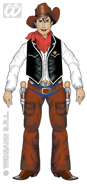 Cowboy Jointed Cutout Fantasy World