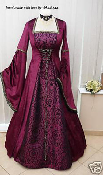 Medieval Gown - Wine - For Hire
