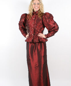 Edwardian Lady - Maroon/gold - For Hire