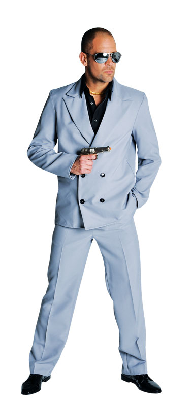 80's Deluxe Miami Vice , Stubbs - Grey Suit - For Hire