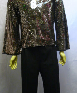 70's Black / Gold Soul Singer Motown Costume 40" - For Hire