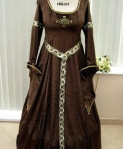 Medieval Gown - Brown - size 16-20 - For Hire
