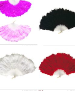 Feather Fans - 5 color options