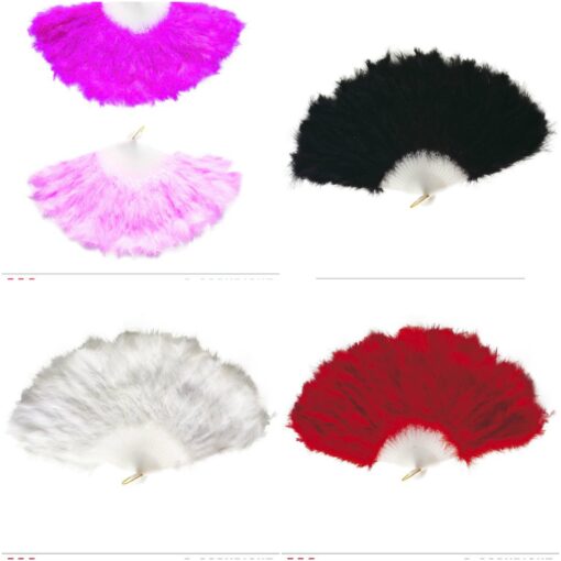 Feather Fans - 5 color options