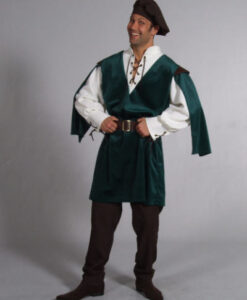 Medieval Squire - Green Velvet - for Hire