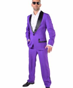 Old School Prom Suit - Purple / Black