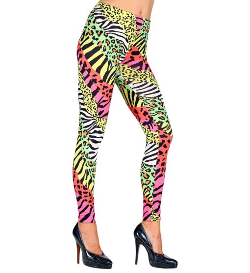 80's Wild Print Leggings - Image 3