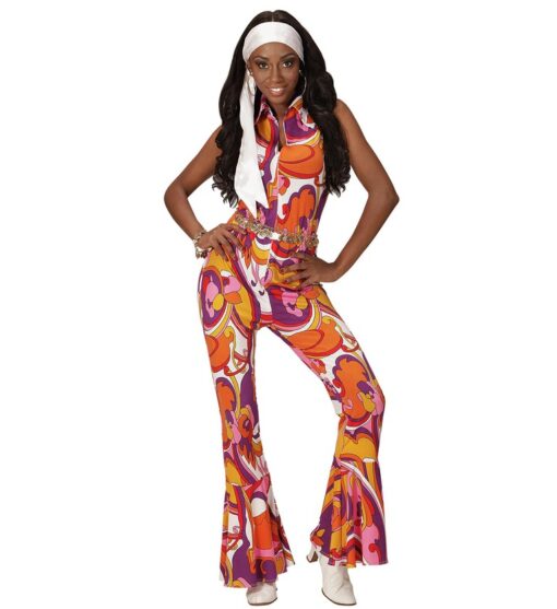 70's Groovy Jumpsuit - Orchid