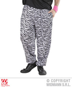 80's Baggy Trousers - Black/White