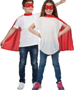 Super Hero Cape & Mask - Red