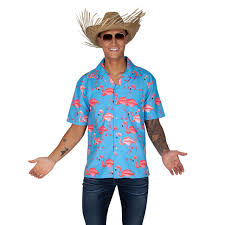 Hawaiian Shirt - Flamingo