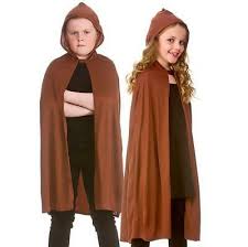 Kids Hooded Cloak - Brown