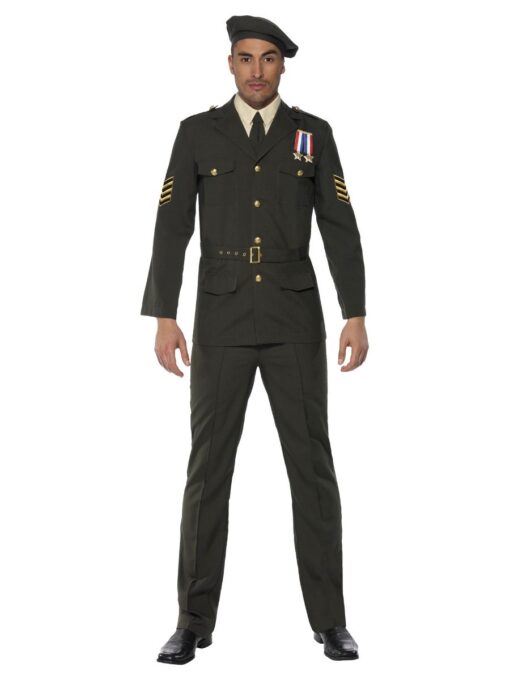 Wartime Officer - Gents , Green