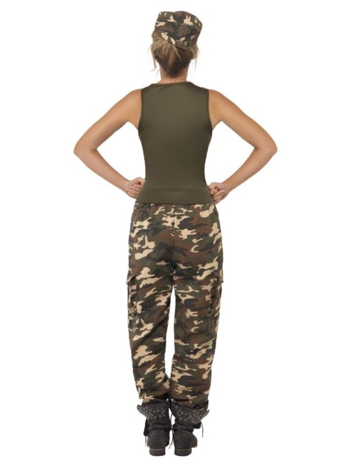 Deluxe Khaki Camo Costume - female - Image 3