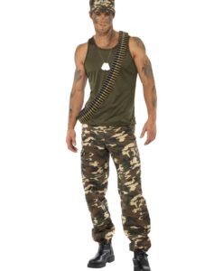 Deluxe Khaki Camo Costume - Male