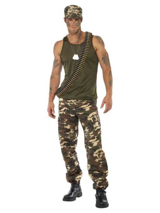 Deluxe Khaki Camo Costume - Male