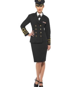 Navy Officer - Ladies , Black