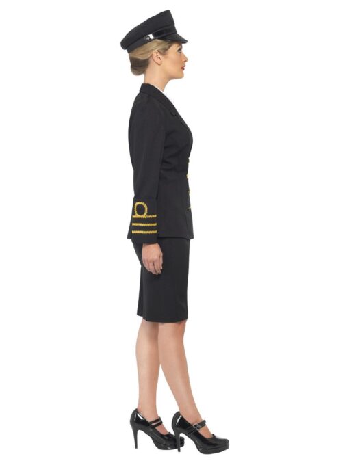 Navy Officer - Ladies , Black - Image 2