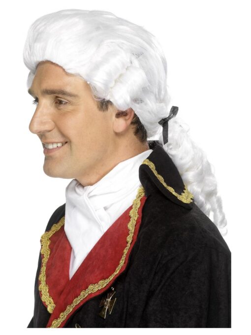 Court Wig - White