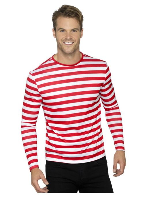 Stripy Red/White Top