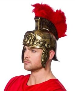 Deluxe Roman Helmet - feathered