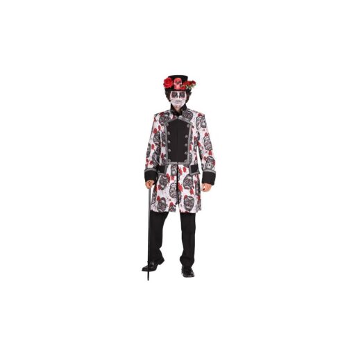 Deluxe Day of the Dead Jacket - White Skull