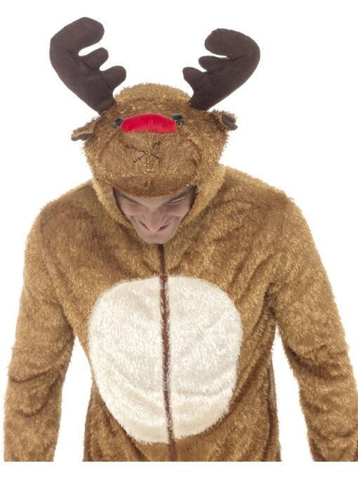Reindeer Hooded Costume (Deluxe) - Image 4