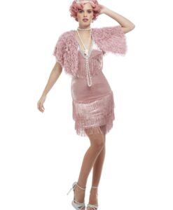 20's Vintage Pink Deluxe Flapper