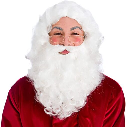 Christmas Beard - White Wavy