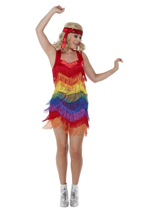 20's Rainbow Fringed  Flapper - Image 2