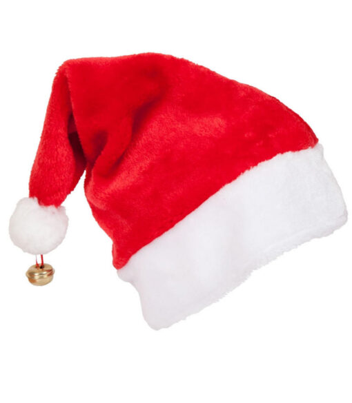 Deluxe Santa Hat with Bell
