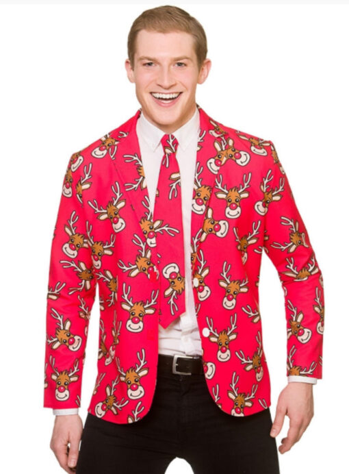 Xmas Jacket & tie - Reindeer