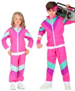 Kids 80's Shell Suits - Pink
