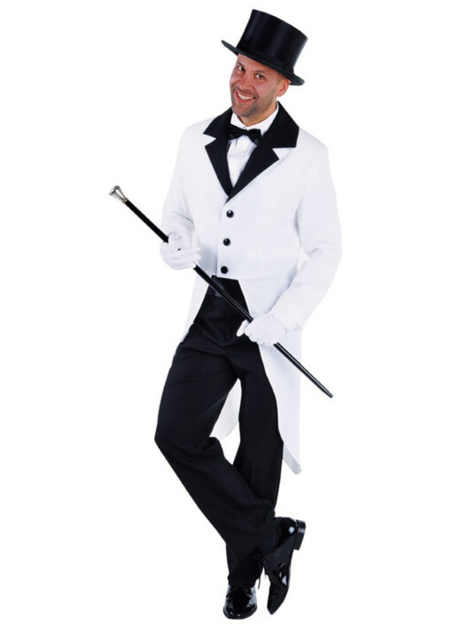 Red / White / Blue Tailcoat Jacket - WHITE - Image 2