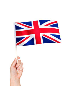 12 x Union Jack Hand held Flags 30 x 17 cm