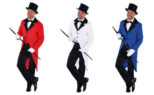 Red / White / Blue Tailcoat Jackets - RED