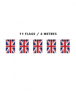 Bunting - 11 Flags , 4 meters Union Jack