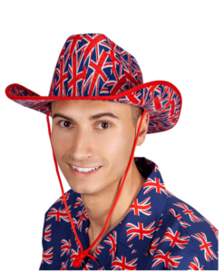 Cowboy Hat - G.B Union Jack print