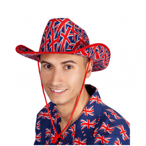 Cowboy Hat - G.B Union Jack print