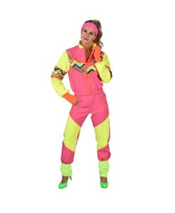 80's / 90's Neon Jogging Suit / Shell Suit