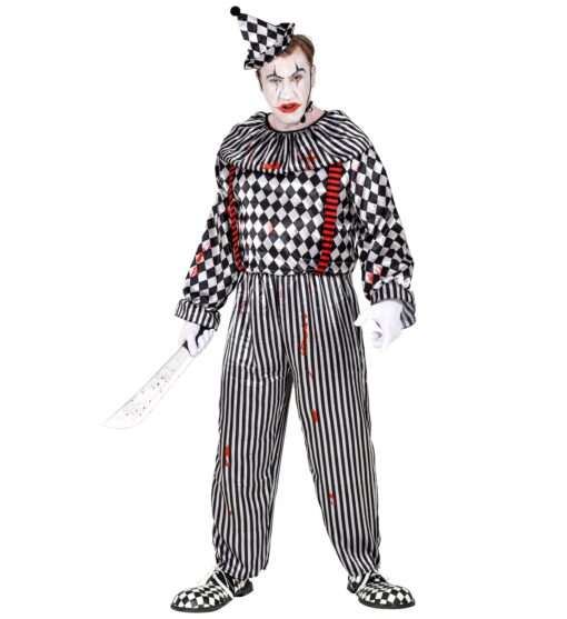Halloween - Evil Harlequin Clown Costume