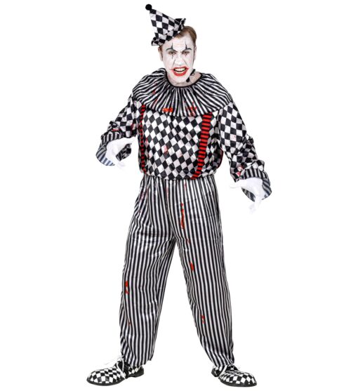 Halloween - Evil Harlequin Clown Costume - Image 2