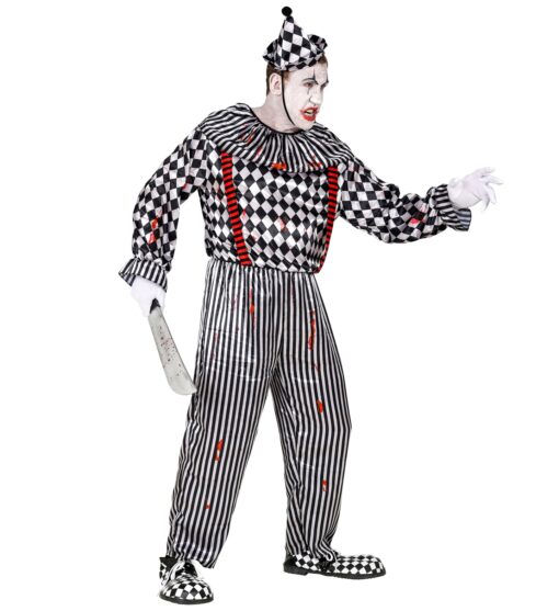 Halloween - Evil Harlequin Clown Costume - Image 3