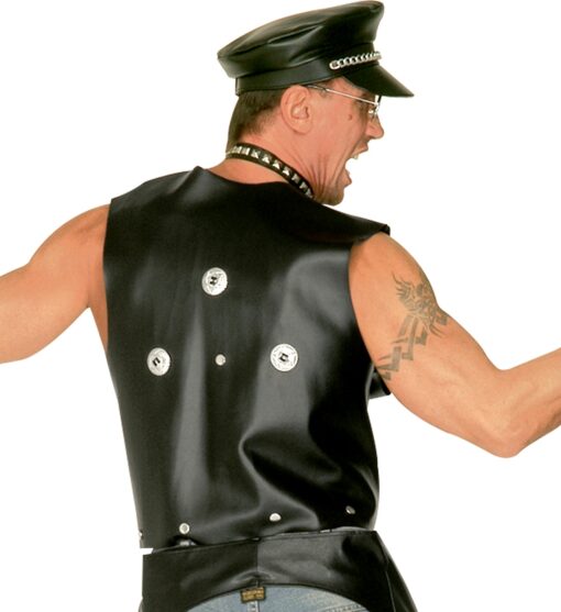 Bondage / Biker / Punk Leather Waistcoat - Image 2