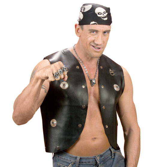 Bondage / Biker / Punk Leather Waistcoat