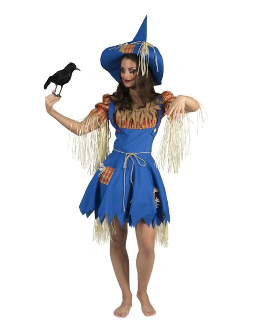 Ladies Scarecrow with straw trim - Wizard of Oz