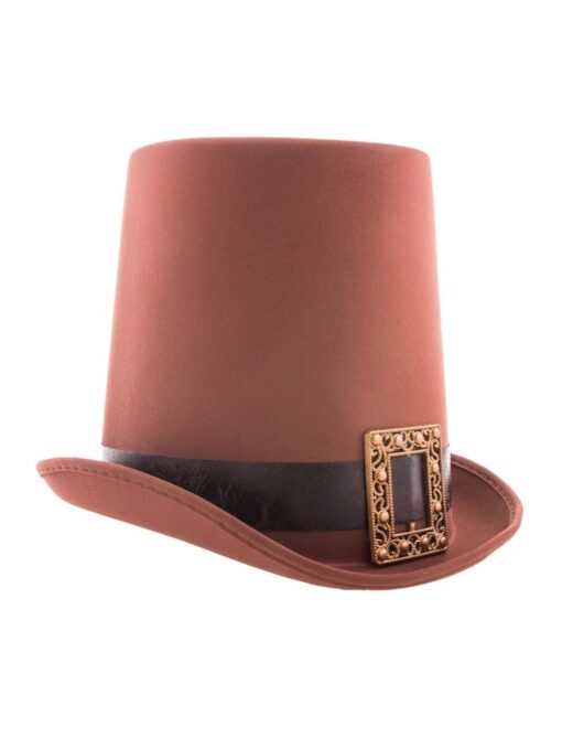Period Stovepipe Hat - Brown